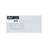 Koperta biała DL 110x220mm SK OKL 45x90mm 100szt. IDEST