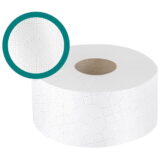 Papier toaletowy jumbo celuloza 2-warstwowy biały 2x17g 100m IDEST 12szt.